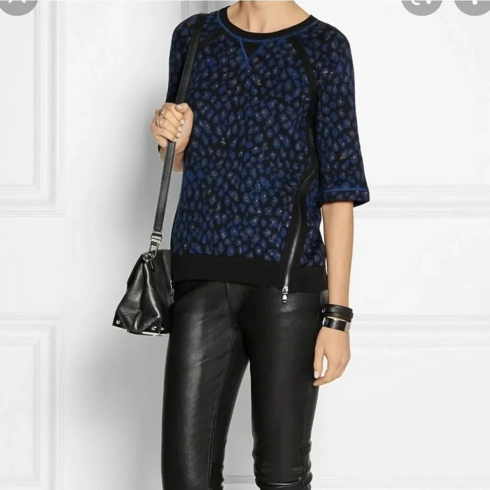 MARC by Marc Jacobs Sasha Leopard Sweather